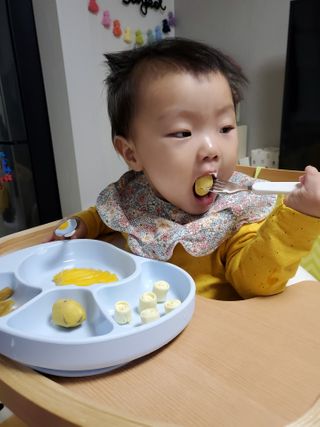 유비맘 스푼포크 케이스 세트 1+1 _컬러랜덤 발송 — 5점을 준 리뷰어가 2021년 2월 올린 사용 사진