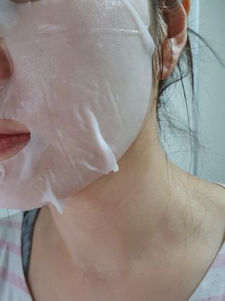 큐템 레이저 마스크 — 5점을 준 리뷰어가 2021년 1월 올린 사용 사진