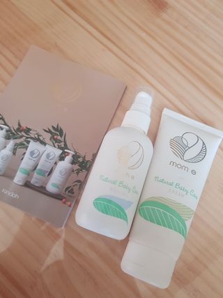 mom e 맘이 내추럴 베이비 케어 크림+바디오일 — 5점을 준 리뷰어가 2021년 2월 올린 사용 사진
