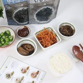 하나마이 [마마쿡] 전 청와대 천상현 셰프의 밑반찬  5종세트(소고기 장조림+연근조림+진미채+간장김자반+새우김자반) — 5점을 준 리뷰어가 2023년 4월 올린 사용 사진