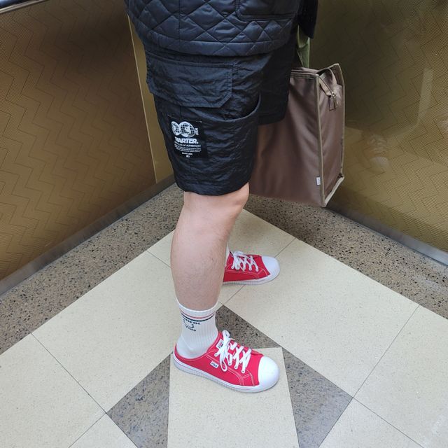 사이즈가 있는 양말 필로이 운동하기 좋은 날!_스포츠 크루 양말 4족 세트_남여 각각 (S,M,L)_컬러 랜덤 발송 리뷰 사진