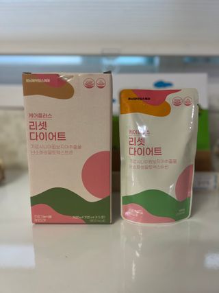 [경남제약헬스케어] 케어플러스 리셋 다이어트 청포도맛 100ml X 5포 (5일분) — 5점을 준 리뷰어가 2023년 4월 올린 사용 사진