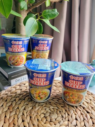 NISSIN 닛신 컵누들  4종 - 씨푸드오리지날, 씨푸드 스파이시, 씨푸드 커리, 씨푸드 XO소스 — 5점을 준 리뷰어가 2021년 10월 올린 사용 사진