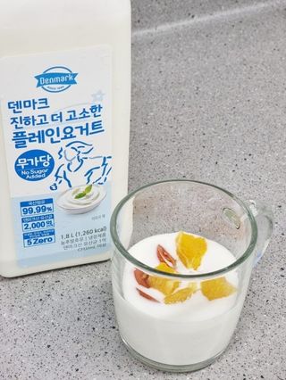 프리_[덴마크] 진하고 더 고소한 플레인 요거트 1.8L — 4점을 준 리뷰어가 2025년 5월 올린 사용 사진