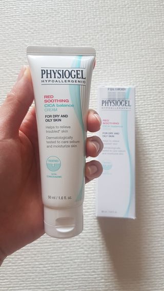 피지오겔 레드수딩 시카밸런스 크림 50ml — 4점을 준 리뷰어가 2022년 4월 올린 사용 사진
