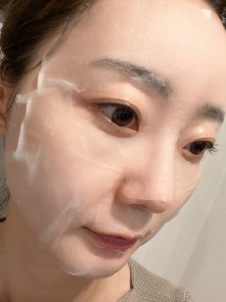 바노바기 코스메틱 바노바기 밀크씨슬 리페어 시카 폼 클렌저 플러스 120ml + 퀵 마스크 플러스 30매 — 5점을 준 리뷰어가 2023년 8월 올린 사용 사진