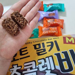 델리스 오트 밀키 초콜릿 바 — 5점을 준 리뷰어가 2022년 3월 올린 사용 사진