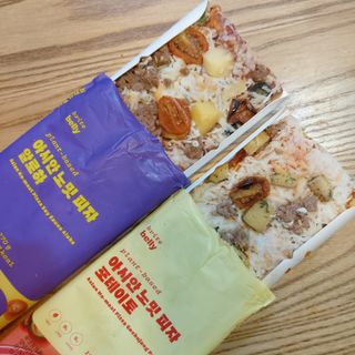 브라잇벨리 비건피자 [노밋피자알로하 & 노밋피자포테이토] 2가지맛 — 4점을 준 리뷰어가 2022년 7월 올린 사용 사진