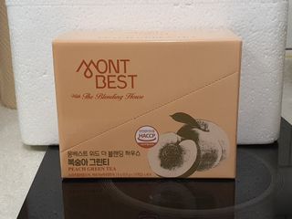 몽베스트 위드더 블랜딩 하우스 _복숭아 그린티 — 4점을 준 리뷰어가 2023년 1월 올린 사용 사진