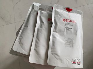 클린24시간 1BOX(5포) + 전용보틀(500ml) — 5점을 준 리뷰어가 2022년 8월 올린 사용 사진