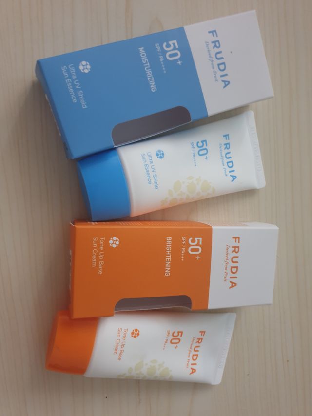 [후르디아] 혼합자차 선 에센스+톤업 선크림 2종 리뷰 사진