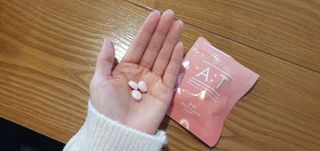 입 냄새 완화에 도움을 주는 에티켓 캔디 복숭아맛 앳캔디 — 5점을 준 리뷰어가 2020년 12월 올린 사용 사진