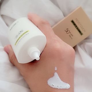 아이레시피 모이스트터치 스포츠 선밀크 50ml (SPF50+ PA+++) — 5점을 준 리뷰어가 2023년 6월 올린 사용 사진
