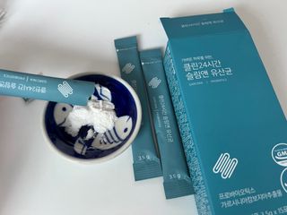 클린24시간 슬림앤유산균 1박스 (3.5g X 15포) — 5점을 준 리뷰어가 2022년 7월 올린 사용 사진