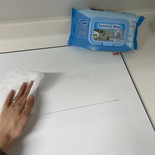 햅스 세균없는 주방 대형 2팩, HAPS sanitizer wipe — 4점을 준 리뷰어가 2022년 2월 올린 사용 사진