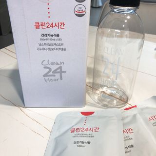 클린24시간 1BOX(5포) + 전용보틀(500ml) — 4.5점을 준 리뷰어가 2022년 7월 올린 사용 사진