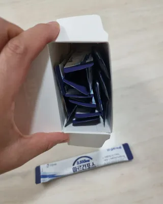 자연에온 아르긴포스 L-아르기닌 5555mg 스틱 15개입 1박스 — 5점을 준 리뷰어가 2022년 1월 올린 사용 사진