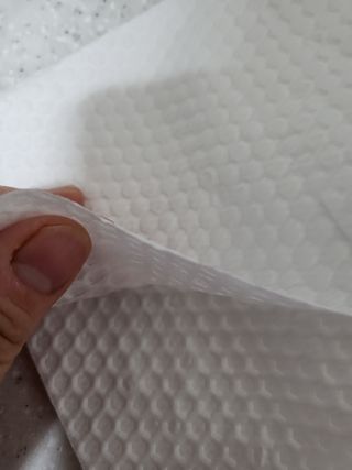 부직포나라 중금속유해물질ZERO 뜯어쓰는 주방 일회용수세미 60매 2매 — 5점을 준 리뷰어가 2022년 11월 올린 사용 사진