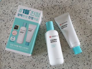 리더스코스메틱 리더스 카밍 바이오틱스 #1등 진정 기획세트 [에센스 워터150ml + 크림 마스크80ml] — 5점을 준 리뷰어가 2022년 8월 올린 사용 사진