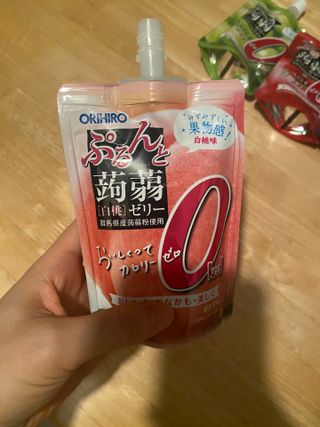 ORIHIRO 오리히로 곤약젤리 제로칼로리 130g 4종 4팩(맛별로 1팩씩) — 4점을 준 리뷰어가 2023년 2월 올린 사용 사진