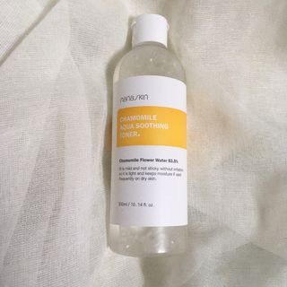 나나스킨 캐모마일아쿠아수딩토너 — 5점을 준 리뷰어가 2021년 5월 올린 사용 사진