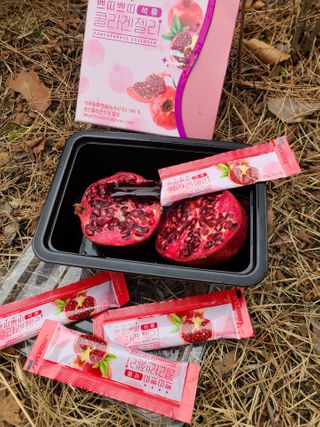 헬스업_쁘띠쁘띠석류콜라겐젤리_20g x 14포 — 5점을 준 리뷰어가 2021년 2월 올린 사용 사진