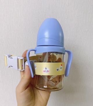 유비맘 샘방지 PPSU 빨대컵_컬러 랜덤 발송 — 5점을 준 리뷰어가 2020년 12월 올린 사용 사진