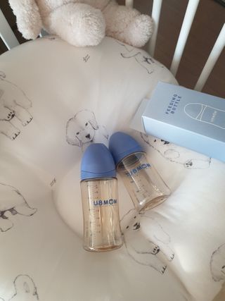 유비맘 PPSU 젖병 노꼭지_200ml_컬러 랜덤 발송 — 5점을 준 리뷰어가 2021년 1월 올린 사용 사진