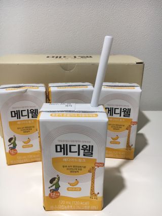 메디웰 페디아드링크 미니 바나나맛 — 5점을 준 리뷰어가 2022년 8월 올린 사용 사진