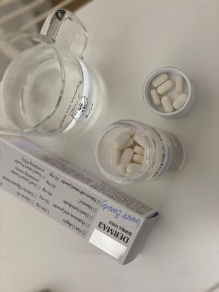 [큐라에스] 뮤신콜라겐 더마3 76.8(1개월분) — 5점을 준 리뷰어가 2023년 12월 올린 사용 사진