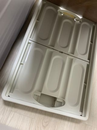 나무드 [nothing] 접이식 폴딩박스 수납 정리함 공간 리빙 박스 56L — 5점을 준 리뷰어가 2021년 10월 올린 사용 사진