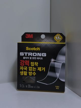 3M 스카치 초강력 클리어겔 실리콘 아크릴 양면테이프 30mmx3m 1개 — 4.5점을 준 리뷰어가 2025년 7월 올린 사용 사진