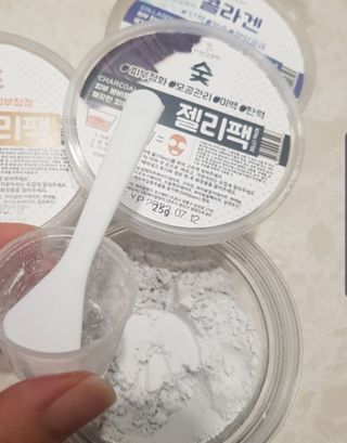 투비어레이디 젤리팩 25g /6종 중 랜덤3종 발송/ 도구가 필요없는 피부관리끝판왕 모델링팩 — 5점을 준 리뷰어가 2021년 5월 올린 사용 사진