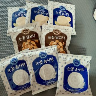 딜라이트 프로젝트  달콤한 눈꽃 간식세트( 눈꽃 솜사탕 / 레몬라임 솜사탕 / 달고나 총 7EA+스마트톡 증정) — 5점을 준 리뷰어가 2022년 5월 올린 사용 사진