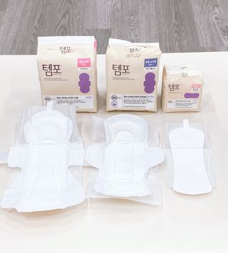나우[템포] 템포 패드 내추럴 순면 생리대 SET(중형 슬림 + 대형 + 라이너) — 5점을 준 리뷰어가 2024년 4월 올린 사용 사진