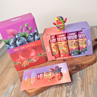 [롯데칠성] 야채듬뿍 더'진한 [롯데칠성] 야채는 이제 COLORFULL! 야채듬뿍  더 진한 레드 4개 +퍼플 4개 (총 8개) — 5점을 준 리뷰어가 2023년 6월 올린 사용 사진