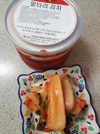 셰프애찬 알타리김치 총각김치 1kg — 5점을 준 리뷰어가 2022년 10월 올린 사용 사진