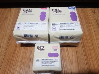 나우[템포] 템포 패드 내추럴 순면 생리대 SET(중형 슬림 + 대형 + 라이너) — 4점을 준 리뷰어가 2024년 5월 올린 사용 사진