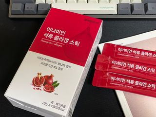 이너미인 석류 콜라겐 스틱 — 5점을 준 리뷰어가 2021년 1월 올린 사용 사진
