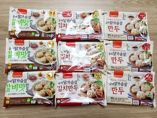 굽네몰 [굽네] 닭가슴살 만두 3종 9팩 — 5점을 준 리뷰어가 2021년 9월 올린 사용 사진