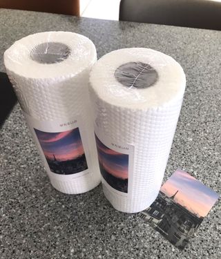 부직포나라 중금속유해물질ZERO 뜯어쓰는 주방 일회용수세미 60매 2매 — 4.5점을 준 리뷰어가 2022년 10월 올린 사용 사진