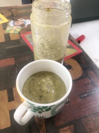 수플먼트 나는 마신닭!! 닭가슴살 주스키트, 먹기 힘들었던 닭가슴살 이제는 마시자 — 4점을 준 리뷰어가 2023년 3월 올린 사용 사진