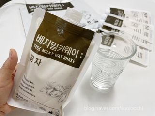 클린24시간 베지밀키웨이 감자 쉐이크 1세트 (5개) — 3.5점을 준 리뷰어가 2022년 10월 올린 사용 사진