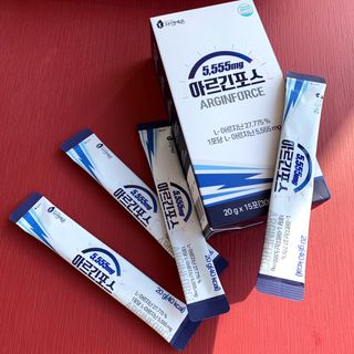 자연에온 아르긴포스 L-아르기닌 5555mg 스틱 15개입 1박스 — 4점을 준 리뷰어가 2021년 4월 올린 사용 사진