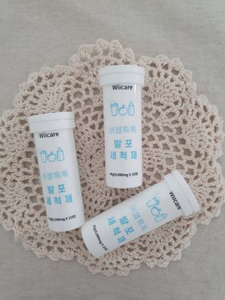 위케어 천연 주방세세, 에어프라이어세제, 다목적세정제, 발포텀블러세정제 — 5점을 준 리뷰어가 2021년 2월 올린 사용 사진