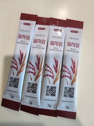 하루 1포로 콜레스테롤, 유산균, 고역가 소화효소까지 한번에 섭취! 다온바이오 홍자임 1개월분(30포) — 5점을 준 리뷰어가 2022년 12월 올린 사용 사진