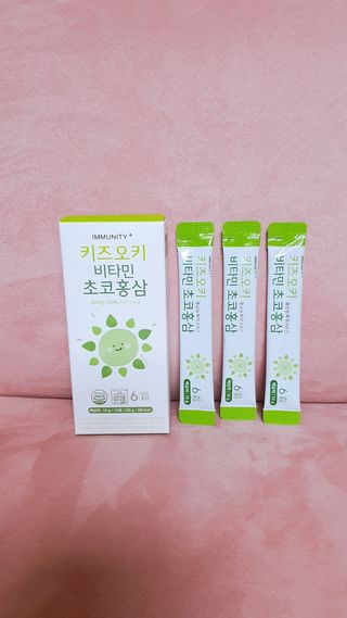 [이뮤니티플러스]우리아이 면역오키, 건강오키 _ 키즈오키 비타민초코홍삼 10포 1box — 5점을 준 리뷰어가 2022년 1월 올린 사용 사진