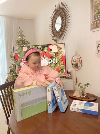 크레타탭 차세대 사고력 유아수학 학습기 페이퍼 태블릿 — 5점을 준 리뷰어가 2023년 12월 올린 사용 사진