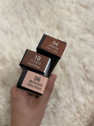 [씨스터앤] 봄맞이 아이메이크업 추천! 로지세트 (아이펜슬 04 글램라떼 + 06 베이비피치 + 10 다크로즈) — 5점을 준 리뷰어가 2022년 3월 올린 사용 사진