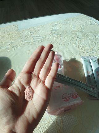 [모마네] 이너뷰티 히알루론산 비오틴 코큐텐 저분자피쉬콜라겐 - 3 g 30포 ★석류맛 — 5점을 준 리뷰어가 2021년 12월 올린 사용 사진